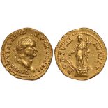 Ancient Coins, Vespasian (69-79 AD), aureus, IMP CAESAR VESPASIANVS AVG, laur. head. r., rev.