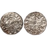 British Coins, Cnut, penny, quatrefoil type (1016-1035), BMC VIII, London, Bruman, +CNUT REX ANGLOR,