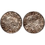 British Coins, Cnut, penny, pointed helmet type (1016-1035), BMC XIV, London, Aeadwold, bust with