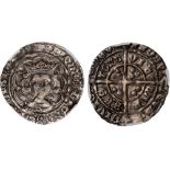 British Coins, Edward IV, first reign, light coinage (1464-1470), groat, Bristol, type VII, mm.