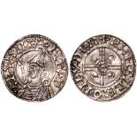 British Coins, Cnut, penny, pointed helmet type (1016-1035), BMC XIV, London, Wynsige, bust with a