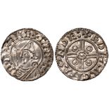 British Coins, Cnut, penny, pointed helmet type (1016-1035), BMC XIV, London, Edgar, bust with a