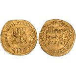 Islamic Coins, Umayyad, temp. al-Walid I/Sulayman, gold thulth or ⅓ dinar, no mint 96h, wt. 1.42gms.