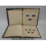 Omnibus albums of 1953 coronation and 1946 Victory stamps