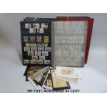 Seven stock books of GB stamps,