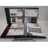 Three albums of GB first day covers
