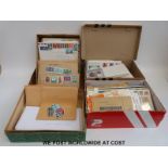 Four boxes of GB and Cyprus first day covers,