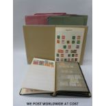 A quantity of all-world stamps in folders,