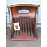 Kit Williams, sedan chair style covered seat, height 100cm,