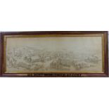 Eric Monk, signed 1/100 limited edition print panoramic view of Minchinhampton, Gloucestershire,