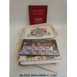 A bag of mint GB stamps and first day covers,