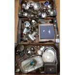 A large collection of silver plated ware to include Viners, WMF War Department tea set,