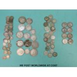 Approximately 330g of mixed UK silver coinage,