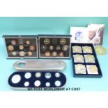 Royal Mint time capsule 2000 cased coin collection,