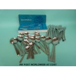 A quantity of retro Spear & Jackson Crystal pattern cutlery, some boxed,