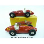 French Dinky Toys diecast model Auto De Course Ferrari with red body,