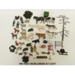 Over 30 Britains and other lead farm animals and accessories