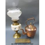 A copper kettle,