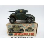 Tri-ang Minic Series II clockwork model Armoured Car,