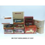 Eleven Matchbox Models of Yesteryear diecast model vehicles and vehicle sets, all in original boxes.