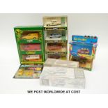 Ten Corgi diecast model vehicles and vehicle sets including The Beatles Collection, Eddie Stobart,