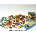 A large collection of mainly Matchbox diecast model vehicles