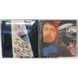 Large collection of Paul McCartney & Wings records in three record cases: about 65x LPs,