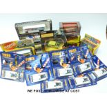 Twenty Corgi diecast model vehicles including Mr Bean's Mini, Only Fools and Horses Reliant van,