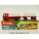Tri-ang Minic Push and Go model Cement Lorry and Trailer