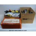 A collection of Hornby 00 gauge buildings and accessories, some in original boxes.