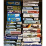 Twenty-seven Encore, SMER, Matchbox, MPM and other model aircraft kits, all in original boxes.