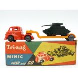 Tri-ang Minic Push and Go model Tank Load,