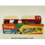 Tri-ang Minic Push and Go model Cement Lorry and Trailer