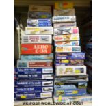 Twenty-nine Paula, MPM, Matchbox, FROG and other model aircraft kits, all in original boxes,