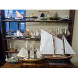 A collection of model boats