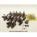 Fifteen Del Prado diecast model cavalry soldiers, one in original box.
