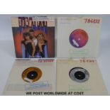 Four bags containing approximately 1000x 45rpm records. Various genres.