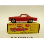 Dinky Toys diecast model Alfa Romeo 1900 'Super Sprint' with red body and cream interior, 185,
