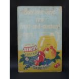 A vintage advertising sign for Bird's custard powder (68 x 46cm)