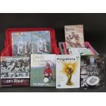 A large collection of club and international football programmes including World and FA Cup finals