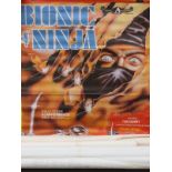A quantity of French cinema posters to include, 'Karate Tiger', 'Goodbye Bruce Lee', 'Bionic Ninja',