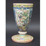 A Chinese 19th/20th century enamelled vase with bird decoration,