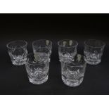 A set of six Waterford Crystal tumblers in Ashling pattern, 8.