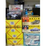 Over 30 Matchbox, Vanguards, Xonex, Lledo and other diecast model vehicles, all in original boxes.
