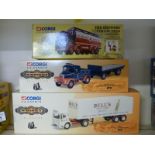 Three Corgi Whisky and Brewery Collection diecast model lorries Scammel Highwayman 16001,