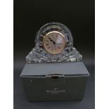 Waterford Crystal cut crystal cottage clock,