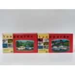 Two Vanguards diecast diorama models Ford Classic 109E Brands Hatch and Ford Anglia & Hillman Imp
