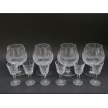 A set of six Waterford Crystal liqueur glasses in Lismore pattern, 8.