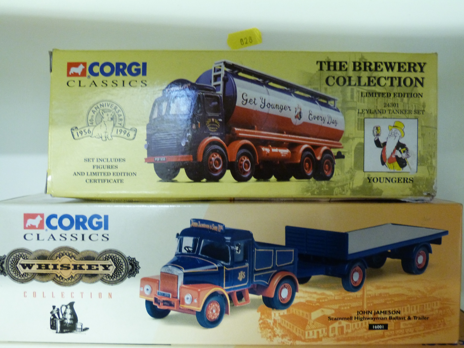 Three Corgi Whisky and Brewery Collection diecast model lorries Scammel Highwayman 16001, - Image 2 of 3
