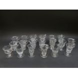 A large collection of 19th/20thC glass custard cups